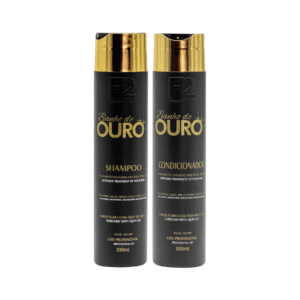 Kit Shampoo e Condicionador Banho de Ouro F2